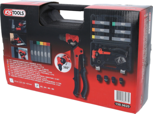 KS Tools 3 in 1 Handnietzangen-Satz Standard 5 L