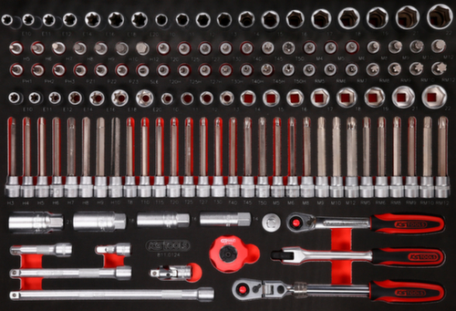 KS Tools 3/8" Steckschlüssel-Satz in Schaumstoffeinlage