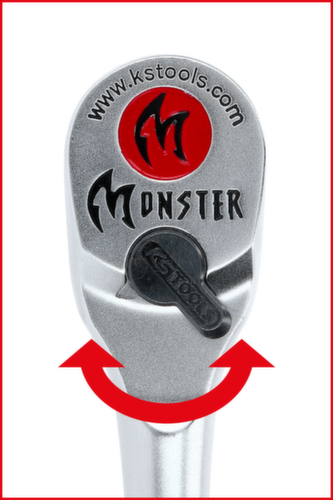 KS Tools 1/2" Monster Teleskop-Umschaltknarre Detail 2 L