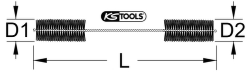 KS Tools Flexible Reinigungsbürste Detail 1 L