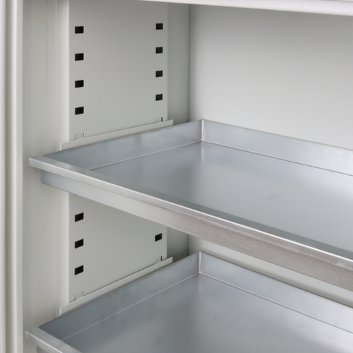 Gefahrstoffschrank mit Wannenböden, Höhe x Breite x Tiefe 1000 x 1000 x 500 mm Detail 1 L