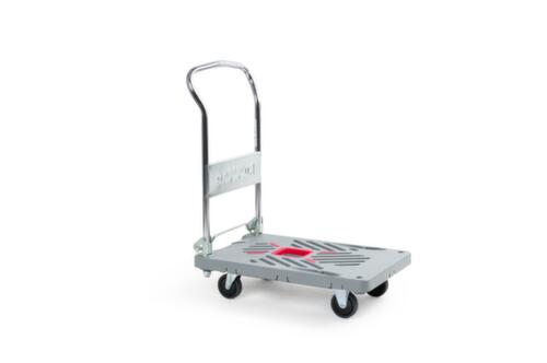 RuXXac Schiebebügelwagen Dandy mit Kunststoffladefläche, Traglast 180 kg, Ladefläche 740 x 465 mm Standard 3 L