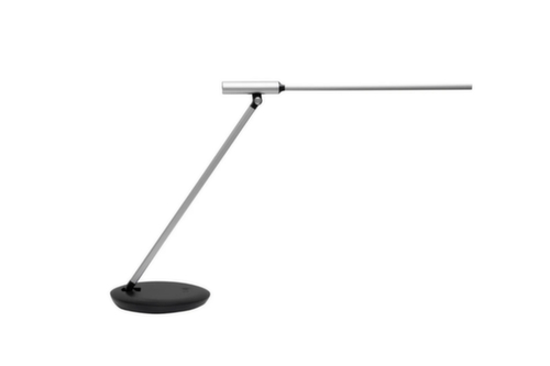 MAUL Dimmbare LED-Schreibtischleuchte MAULrubia colour vario, Licht kalt- bis warmweiß, silber/schwarz Standard 7 L