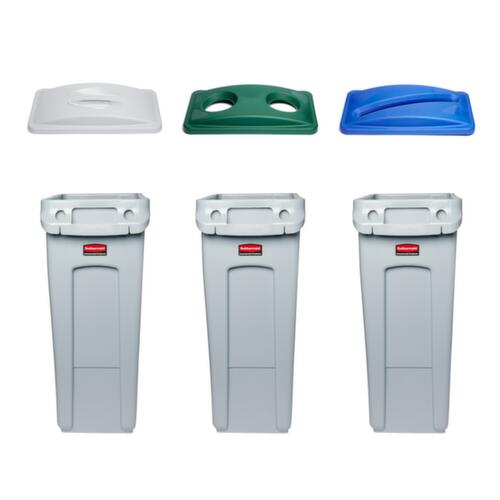 Rubbermaid Deckel Slim Jim® mit Griff für Wertstoffsammler, grau Standard 6 L