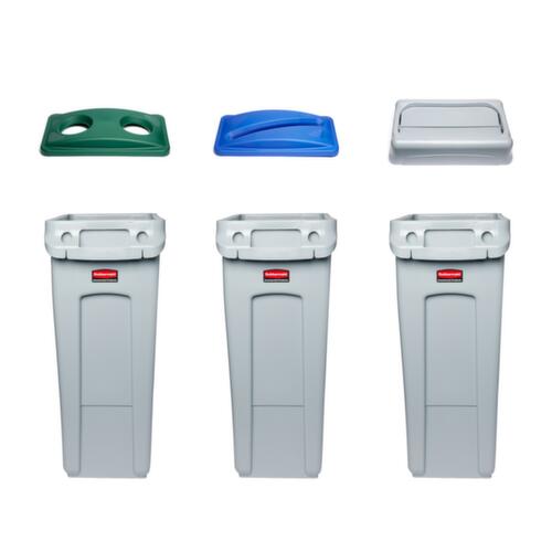 Rubbermaid Auflagedeckel für Papier Slim Jim® für Wertstoffsammler, blau Standard 9 L