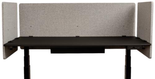 LUXOR Schallabsorbierende Tischtrennwand RECLAIM aus Recycling-PET Standard 1 L