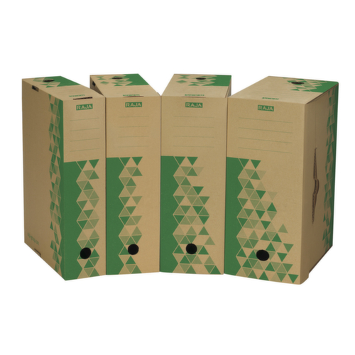 Braune Aktenkartons RAJA 100% recycelt Standard 1 L