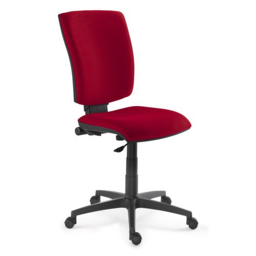 Drehstuhl mit Stoffbezug rot Standard 1 L