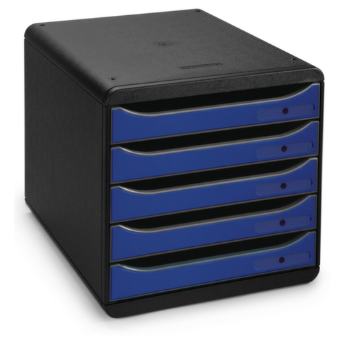 Schubladenbox schwarz/blau Standard 1 L