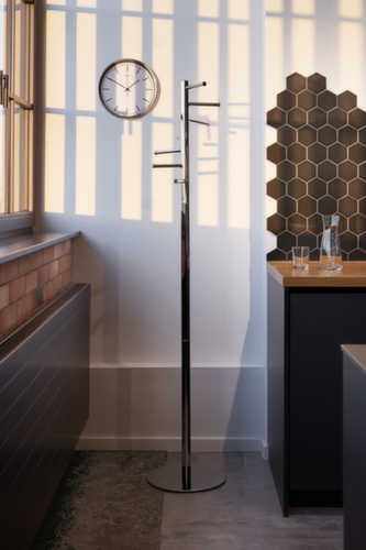 MAUL Garderobenständer MAULcaurus, mit 7 Haken, chrom Milieu 3 L