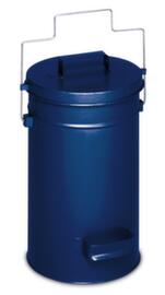 VAR Sicherheitsabfallbehälter, 25 l, RAL5010 Enzianblau