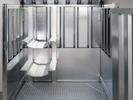 Fassregal f&uuml;r Gefahrstoff-Container, 2 x 60-Liter-Fass