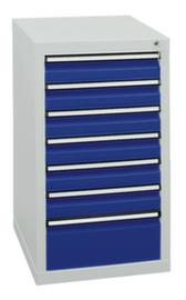 stumpf Schubladenschrank ST 410, 7 Schublade(n), RAL7035 Lichtgrau/RAL5010 Enzianblau