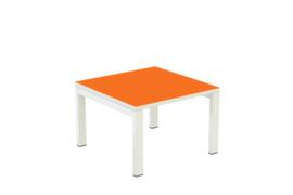 Paperflow Beistelltisch easyDesk, Höhe x Breite x Tiefe 400 x 600 x 600 mm, Platte orange