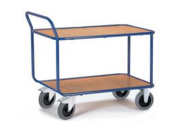 Rollcart Tischwagen 1200x800 mm, Traglast 500 kg, 2 Etagen