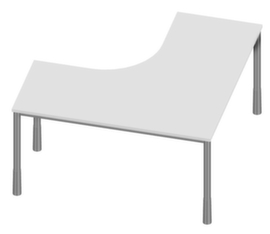 Nowy Styl Freiform-Schreibtisch E10 mit 4-Fußgestell aus Rundrohr