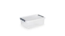 Aufbewahrungsbox ECO, transparent, Inhalt 32 l, Deckel