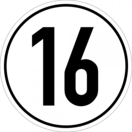 Geschwindigkeitsbegrenzung SafetyMarking® 16 km/h gemäß StVZO