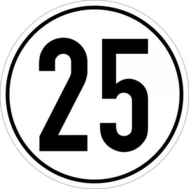 Geschwindigkeitsbegrenzung SafetyMarking® 25 km/h gemäß StVZO
