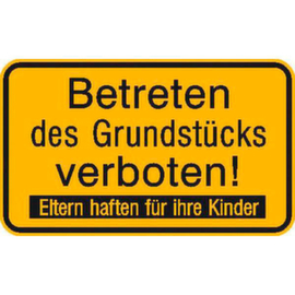 Verbotsschild SafetyMarking®, "Betreten des Grundstücks verboten"