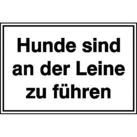 Hinweisschild SafetyMarking®, "Hunde sind an der Leine zu führen"