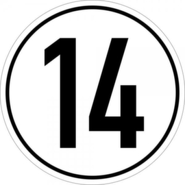 Geschwindigkeitsbegrenzung SafetyMarking® 14 km/h gemäß StVZO