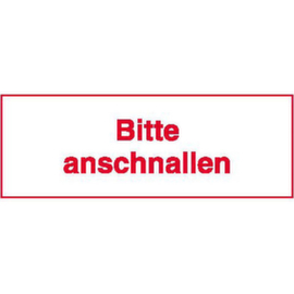 Kfz-Hinweisschild SafetyMarking®, "Bitte anschnallen"