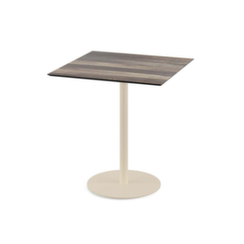 VEBA Bistrotisch Essentials Urban, Breite x Tiefe 700 x 700 mm, Platte Tropical Wood