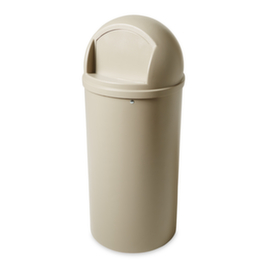 Rubbermaid Feuerhemmender Abfallbehälter Marshal® Classic, 80 l, beige, Deckel beige