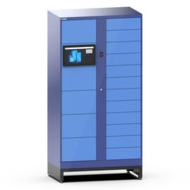 Thurmetall Elektro-Fächerschrank, NCS S 4040-R70 B Taubenblau/NCS S 1060-R80B Hellblau