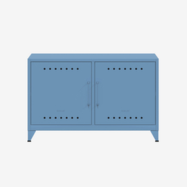 Bisley Sideboard Fern Cabby mit Kabeldurchlass und -halter, Breite 1140 mm