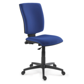 Drehstuhl mit Stoffbezug blau