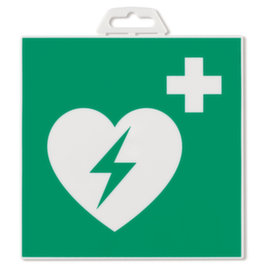 Hinweisschild "Defibrillator"
