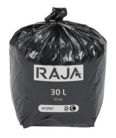 Reißfester Müllsack mit Verschlussband, 30 l, schwarz