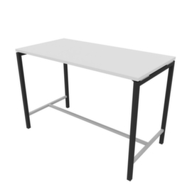 Quadrifoglio Stehtisch Creo für Besprechungen, Höhe x Breite x Tiefe 1070 x 1600 x 800 mm, Platte weiß