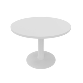 Quadrifoglio Konferenztisch IDEA+, Ø 1000 mm, Platte weiß