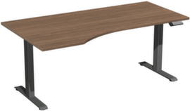 Gera Elektrisch höhenverstellbarer Freiform-Schreibtisch Elevate Basic mit T-Fußgestell