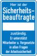 Wandschild Sicherheitsbeauftragte...+Freitext, Aluminium