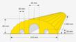 Moravia Schmale Kabelbrücke MORION Technische Zeichnung 1 S