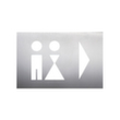 Wegweiser, "WC Damen/Herren"