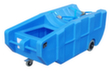 Fahrbare PE-Auffangwanne mit Spanngurt, für 1 x 200-Liter-Fass