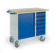 Rollcart Tisch- und Schrankwagen mit Schrank und Schubladen