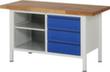 RAU höhenverstellbare Werkbank Serie 8000 mit Bucheplatte Standard 8 S