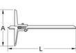 KS Tools Tiefenmessschieber mit Messstift Standard 2 S