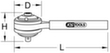 KS Tools Drehmoment-Vervielfältiger 1/2" x 3/4" Standard 8 S