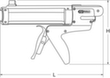 KS Tools Kartuschenpistole ohne herausstehende Schubstange 310 ml Standard 8 S
