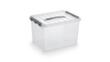 Aufbewahrungsbox ECO, transparent, Inhalt 22 l, Deckel mit Griff