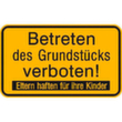 Verbotsschild SafetyMarking®, "Betreten des Grundstücks verboten"
