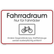Hinweisschild SafetyMarking®, "Fahrradraum - Nur für Fahrräder"