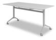 Fahrbarer Klapptisch, Höhe x Breite x Tiefe 750 x 1600 x 800 mm, Platte grau Standard 2 S